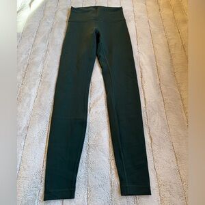 lululemon Wunder Train Leggings, Forest Green, Size 6/28"